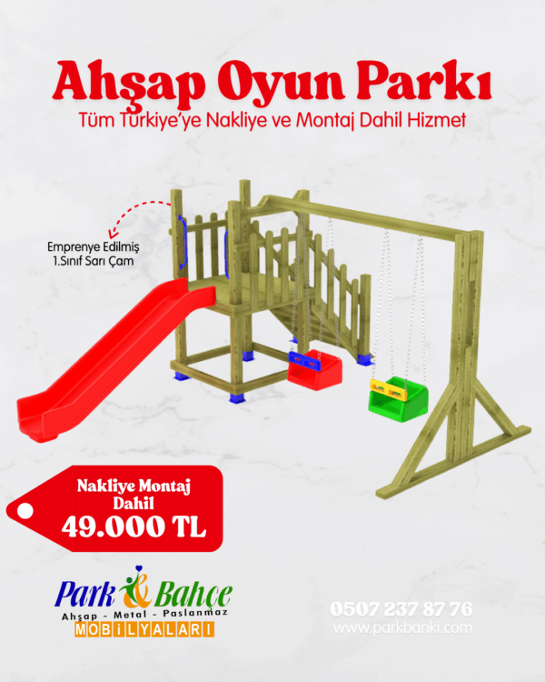 Kampanyalı Ahşap Oyun Parkı