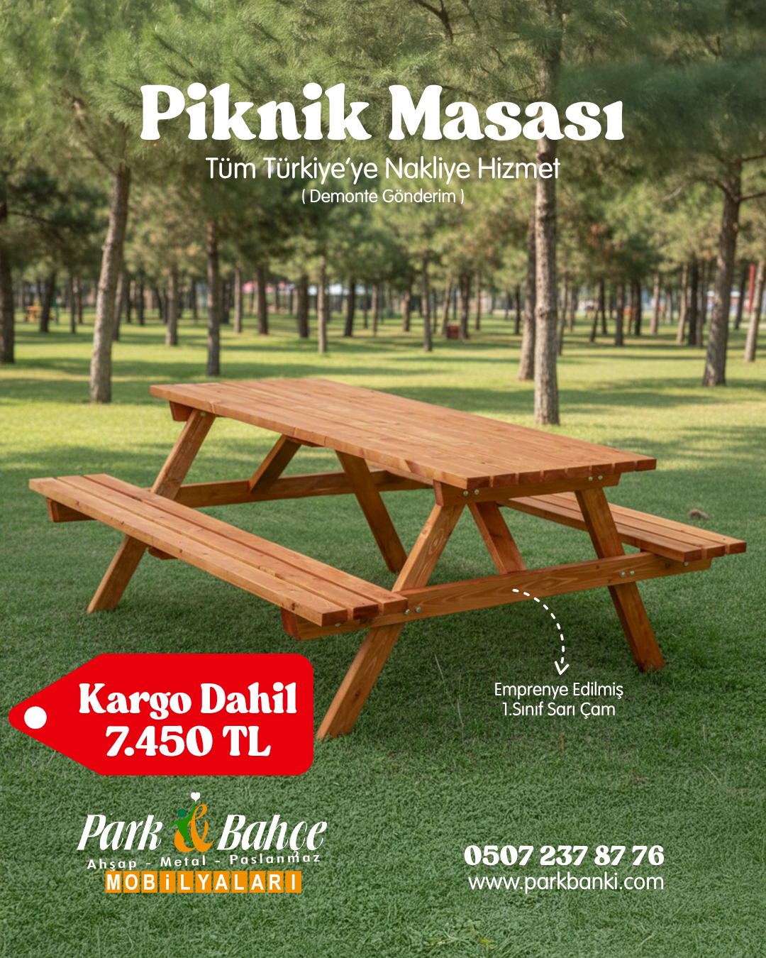 Kampanyalı Piknik Masası (PM-60)
